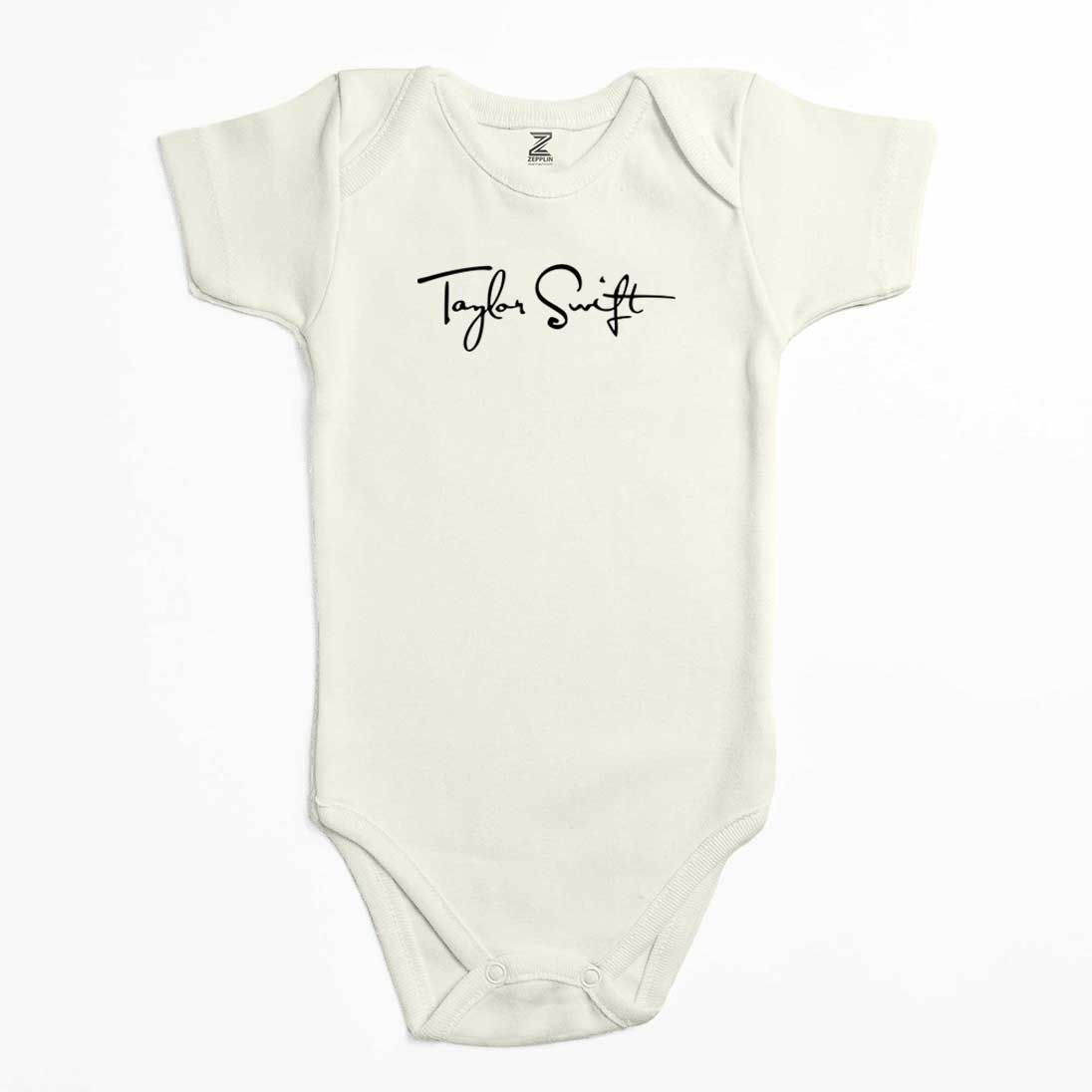 Taylor Swift İmza Renkli Bebek Body Zıbın