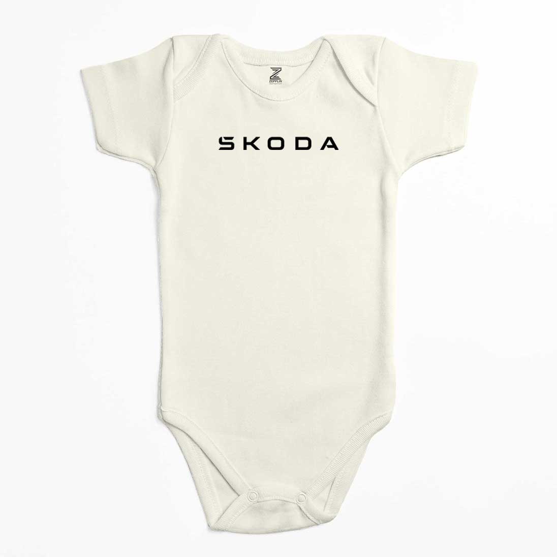 Skoda Text Renkli Bebek Body Zıbın