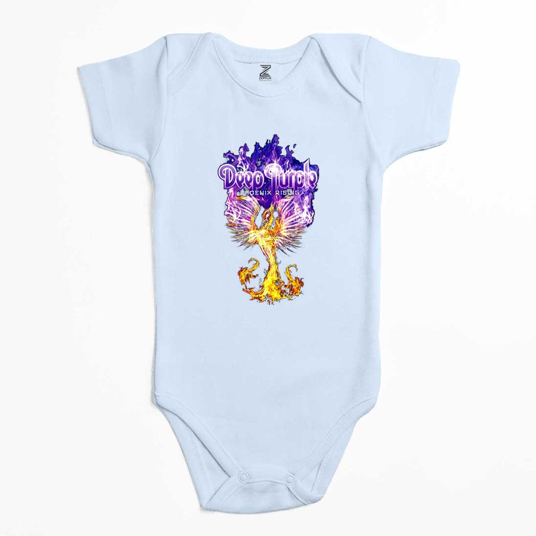 Deep purple Phoenix Rising Renkli Bebek Body Zıbın