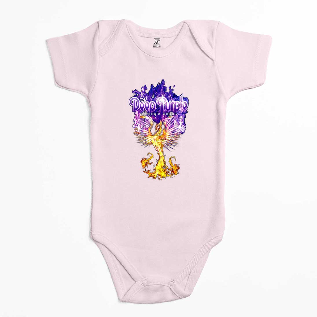 Deep purple Phoenix Rising Renkli Bebek Body Zıbın