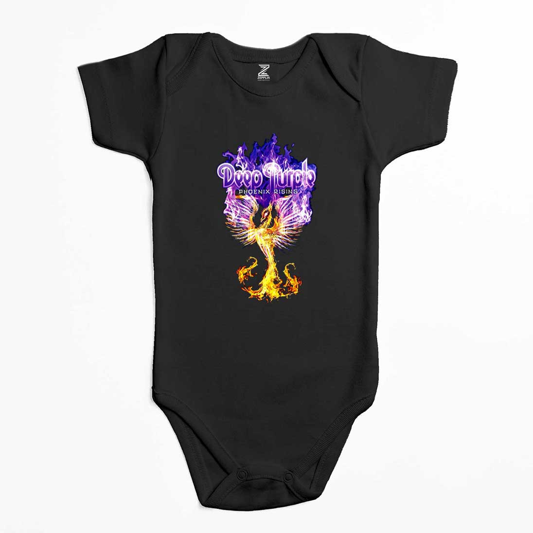 Deep purple Phoenix Rising Renkli Bebek Body Zıbın