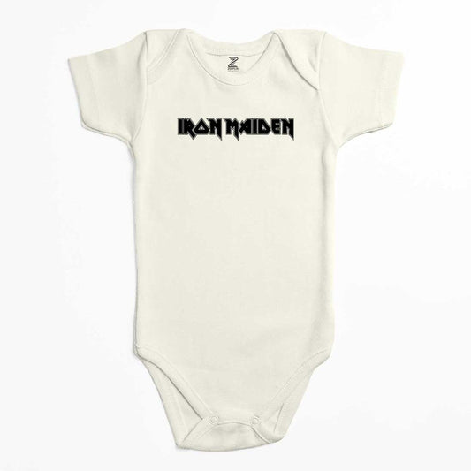 Iron Maiden Black Text Renkli Bebek Body Zıbın