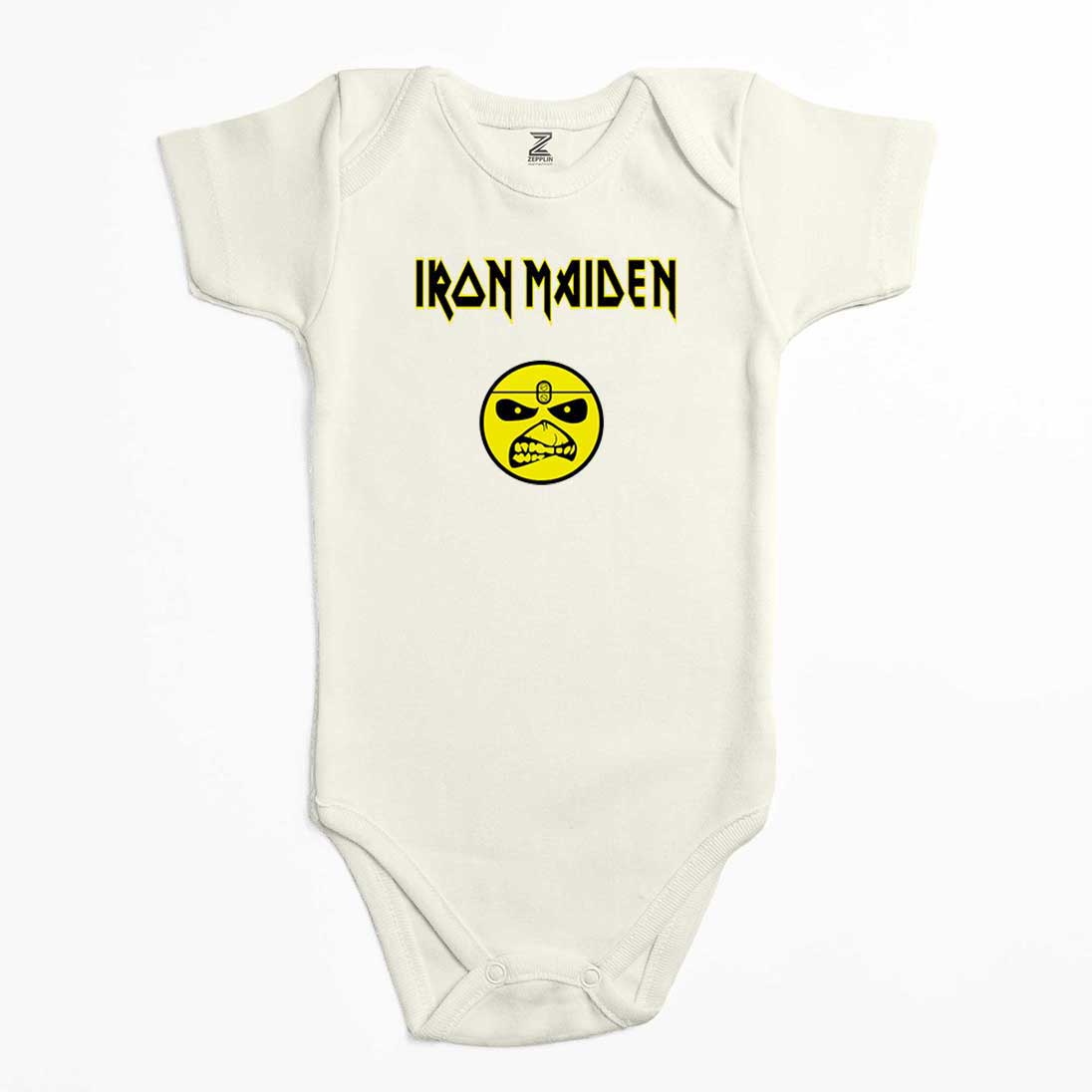 Iron Maiden Face Renkli Bebek Body Zıbın
