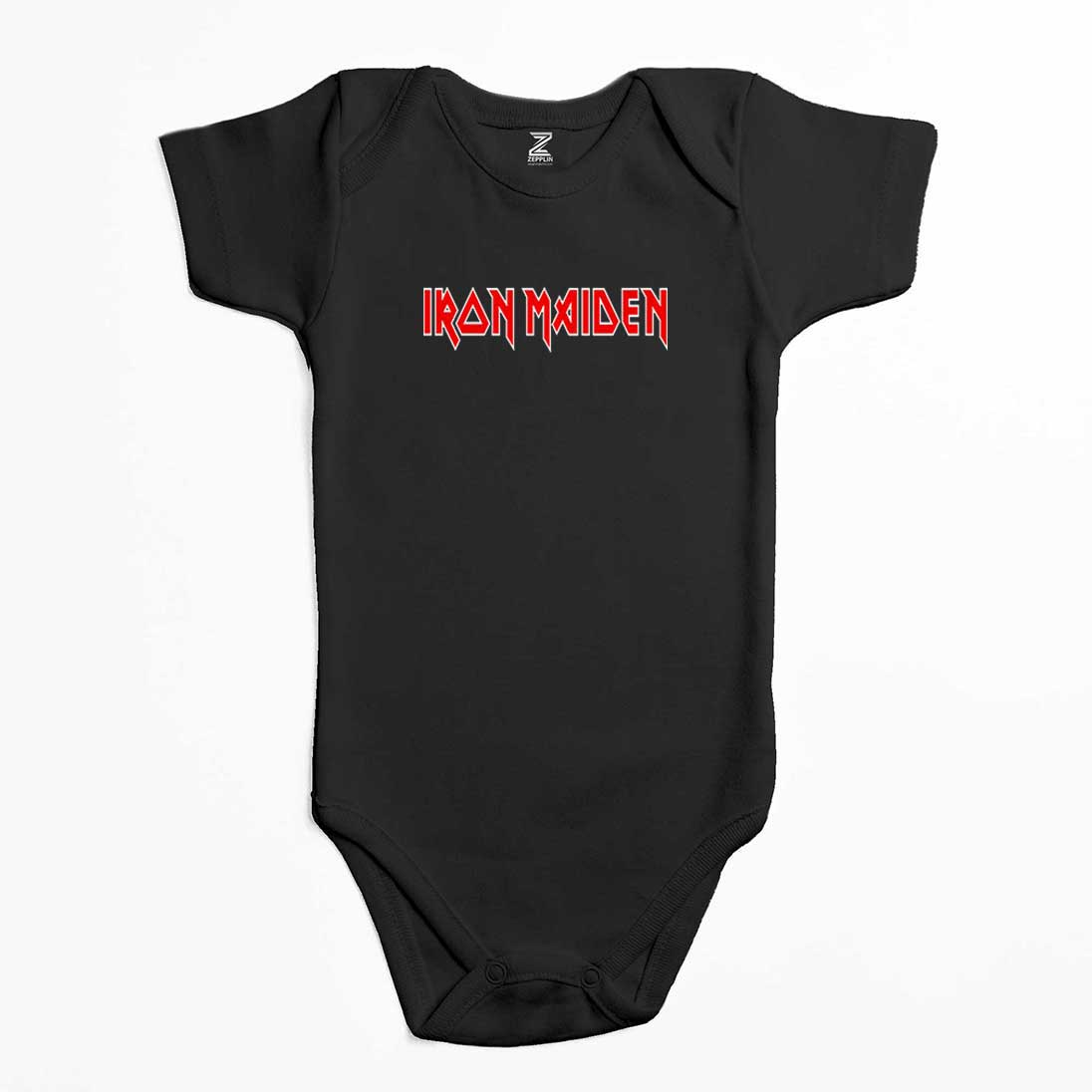 Iron maiden Red Text Renkli Bebek Body Zıbın