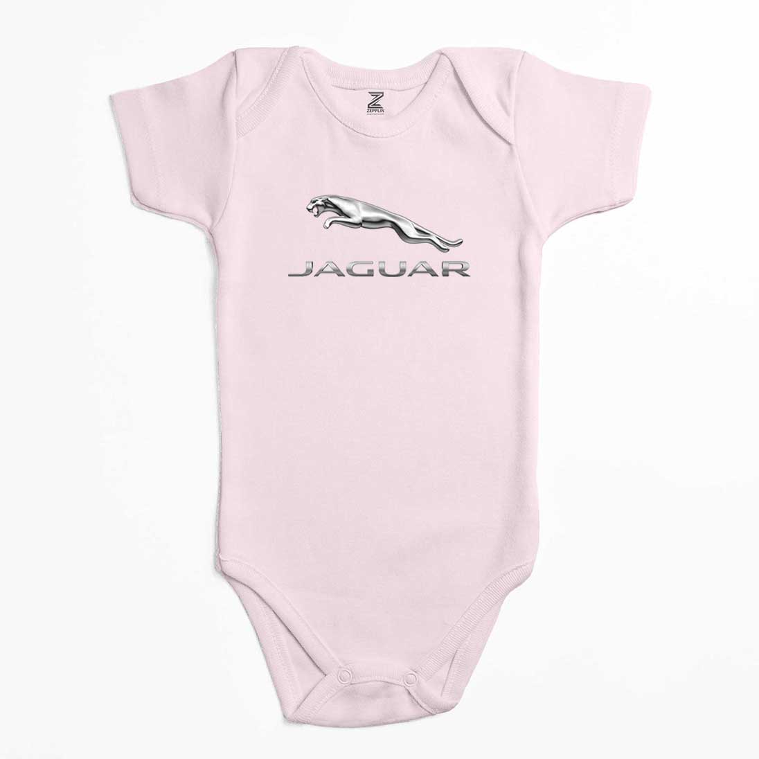 Jaguar Logo Silver Renkli Bebek Body Zıbın