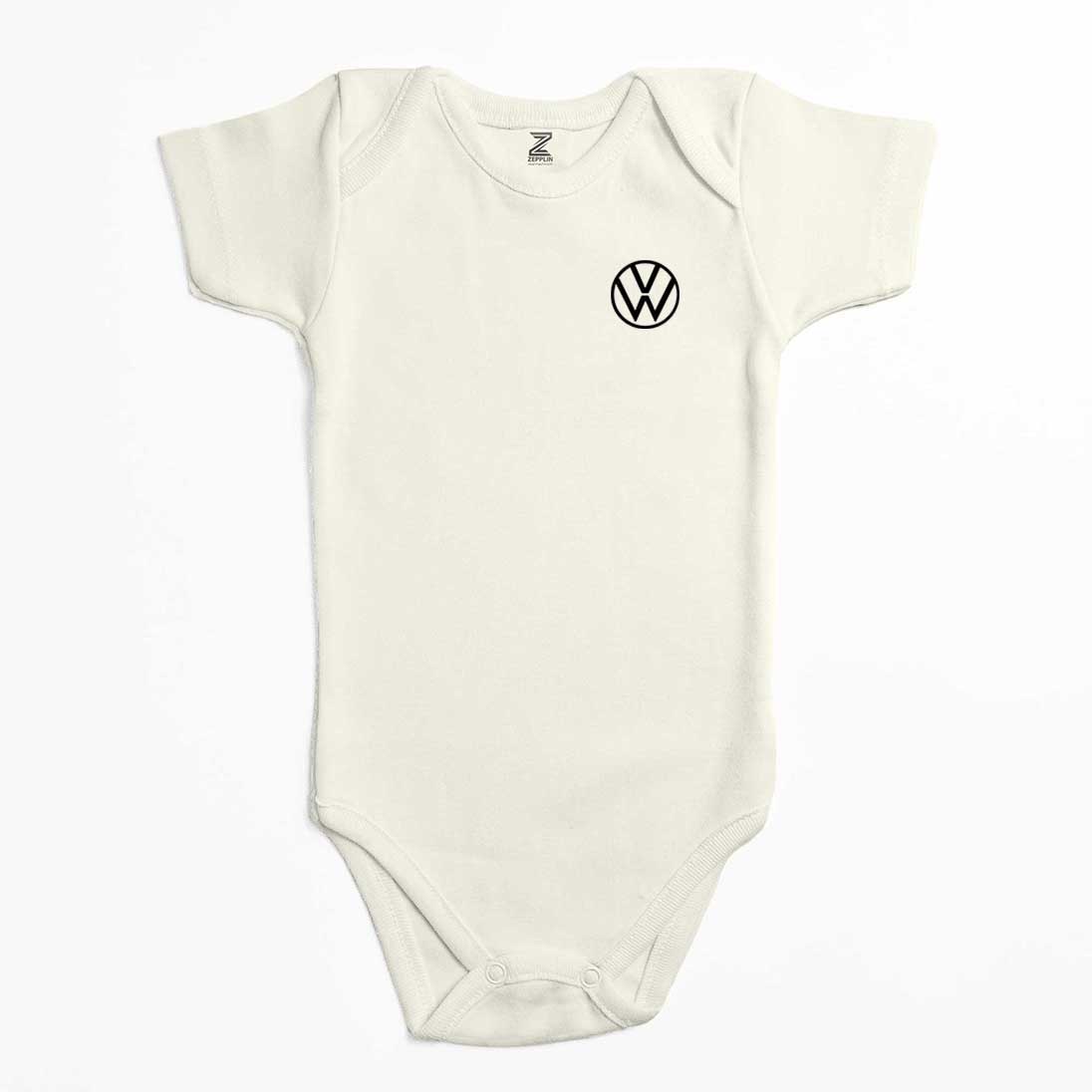 Volkswagen New Black Logo Renkli Bebek Body Zıbın