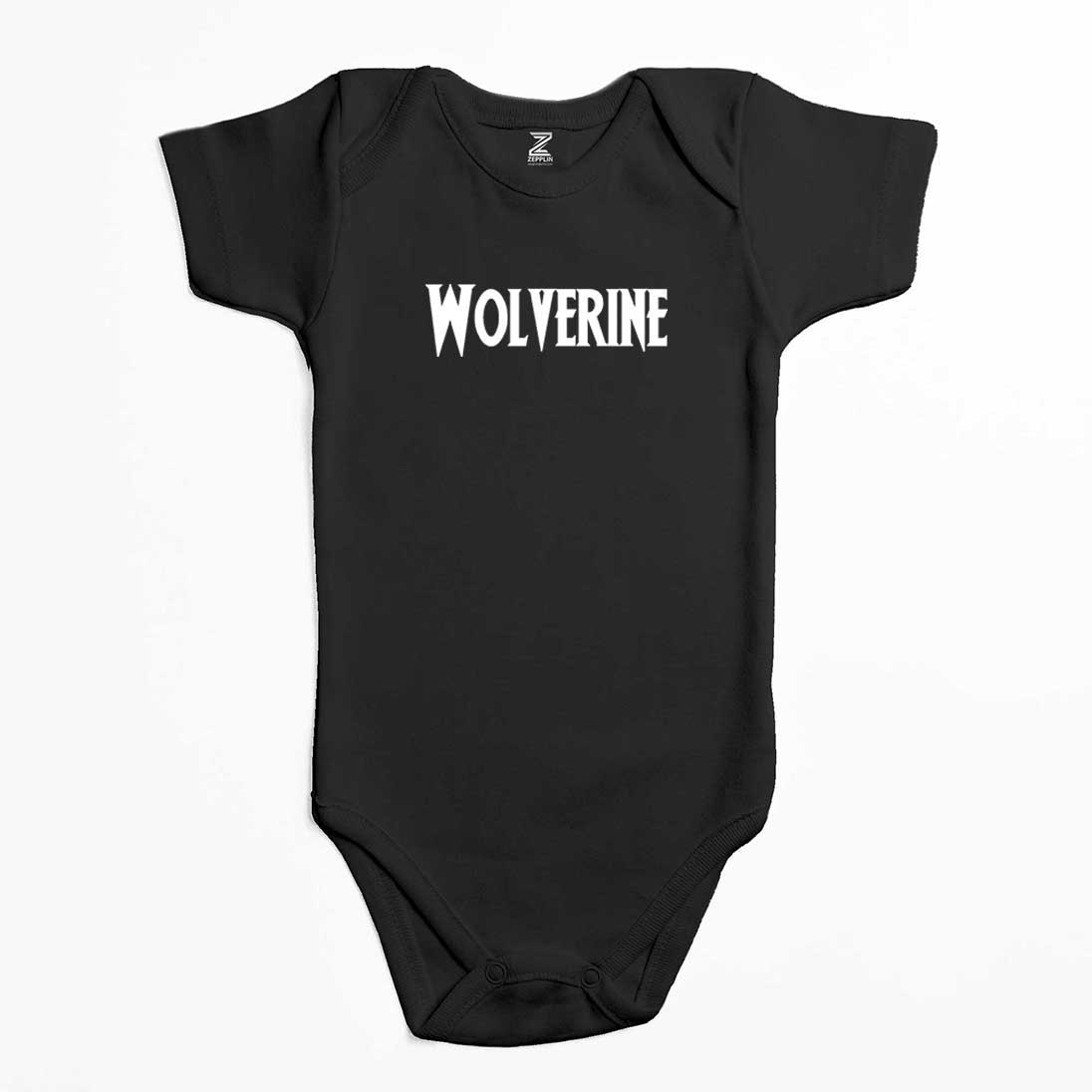 Wolverine Text White Renkli Bebek Body Zıbın