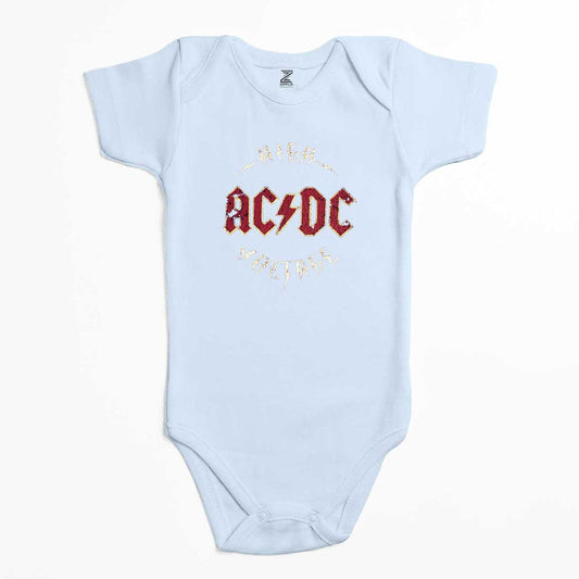 AC DC Logo Vintage Renkli Bebek Body Zıbın