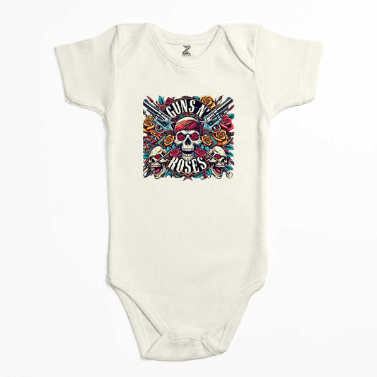 Guns N Roses Ok Dry Head Renkli Bebek Body Zıbın