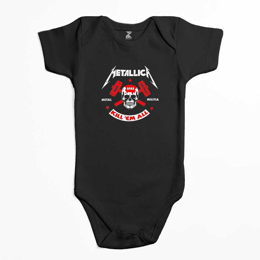 Metallica Kill'em All Renkli Bebek Body Zıbın