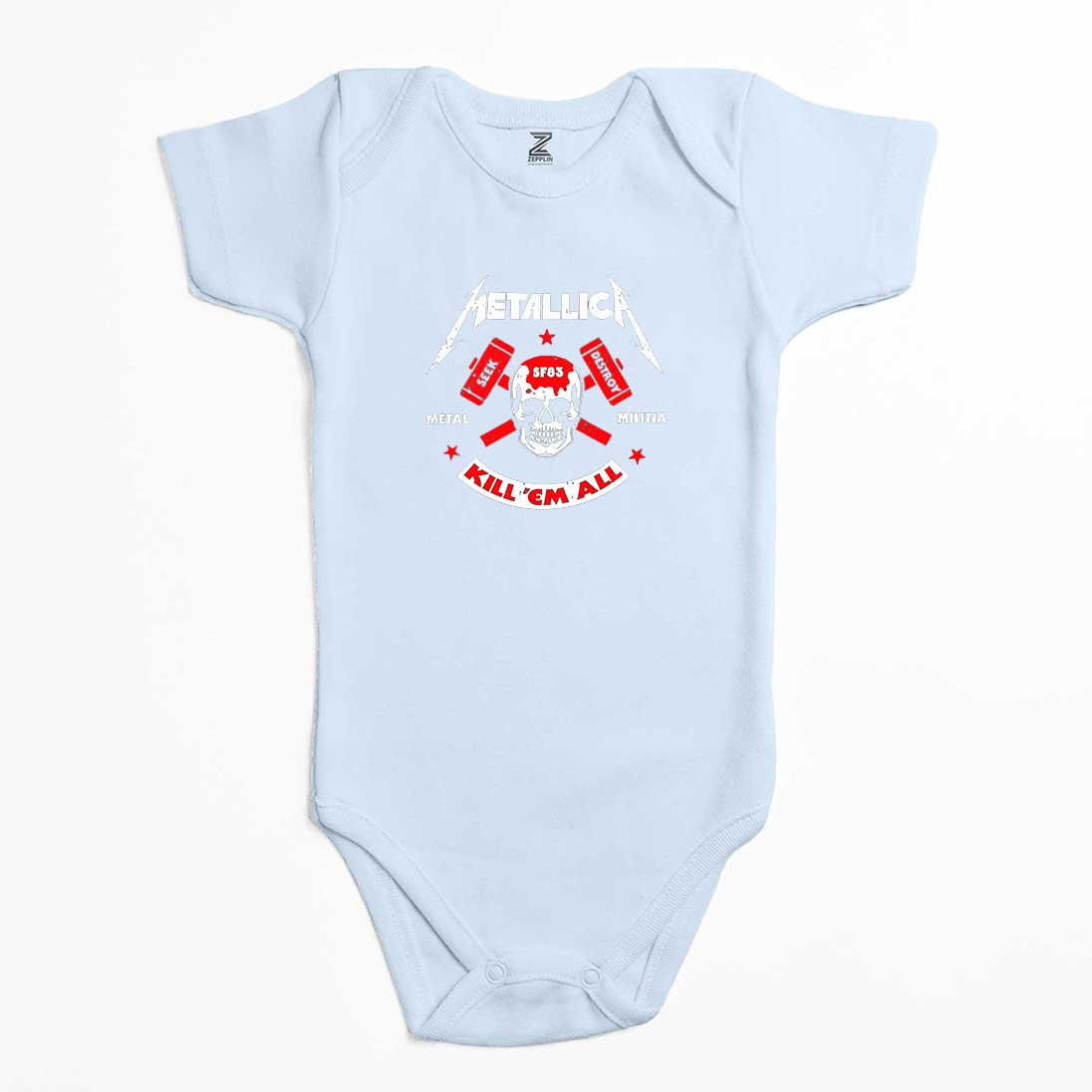 Metallica Kill'em All Renkli Bebek Body Zıbın
