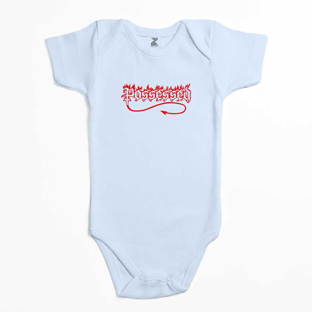 Possessed Red Logo Renkli Bebek Body Zıbın