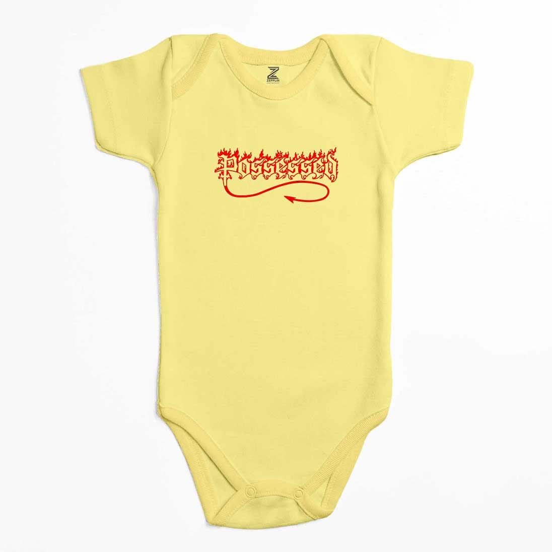 Possessed Red Logo Renkli Bebek Body Zıbın