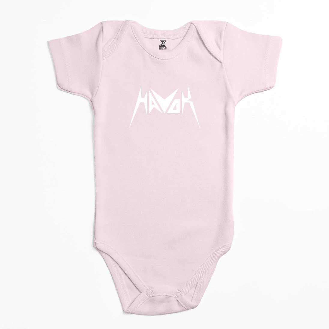 Havok Logo Text Renkli Bebek Body Zıbın