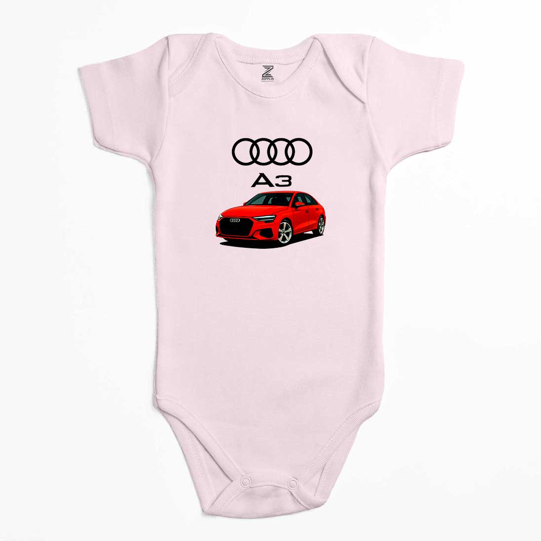 Audi A3 Text Logo Renkli Bebek Body Zıbın