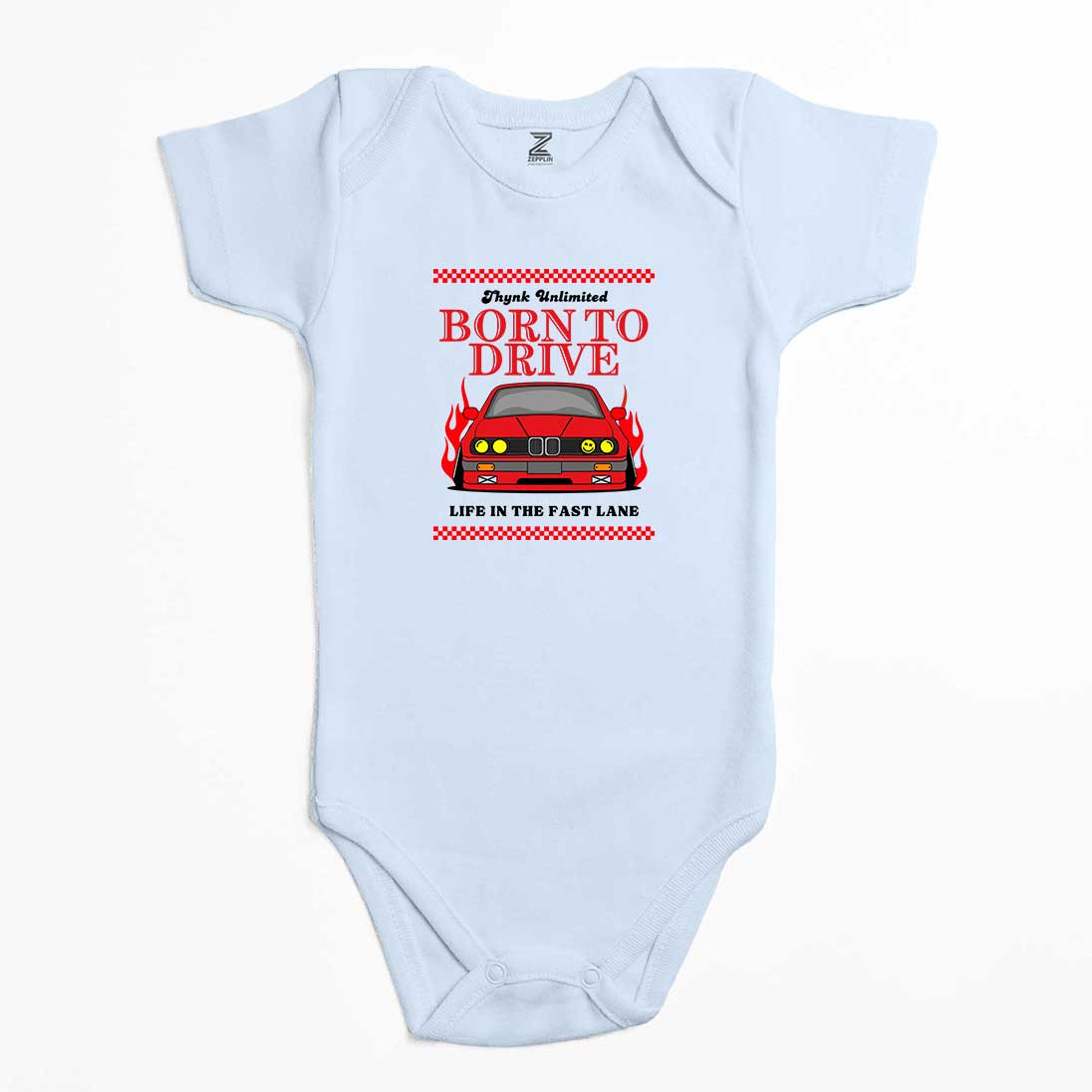 Born To Drive Bmw Renkli Bebek Body Zıbın