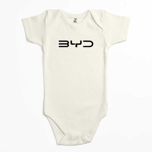 BYD Logo Black Renkli Bebek Body Zıbın