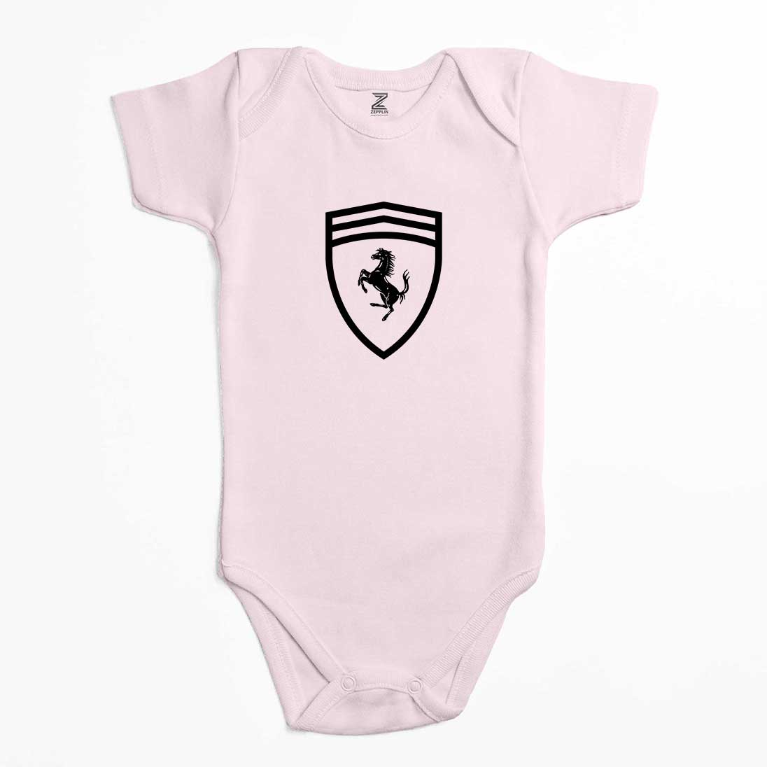 Ferrari Logo Horse Renkli Bebek Body Zıbın