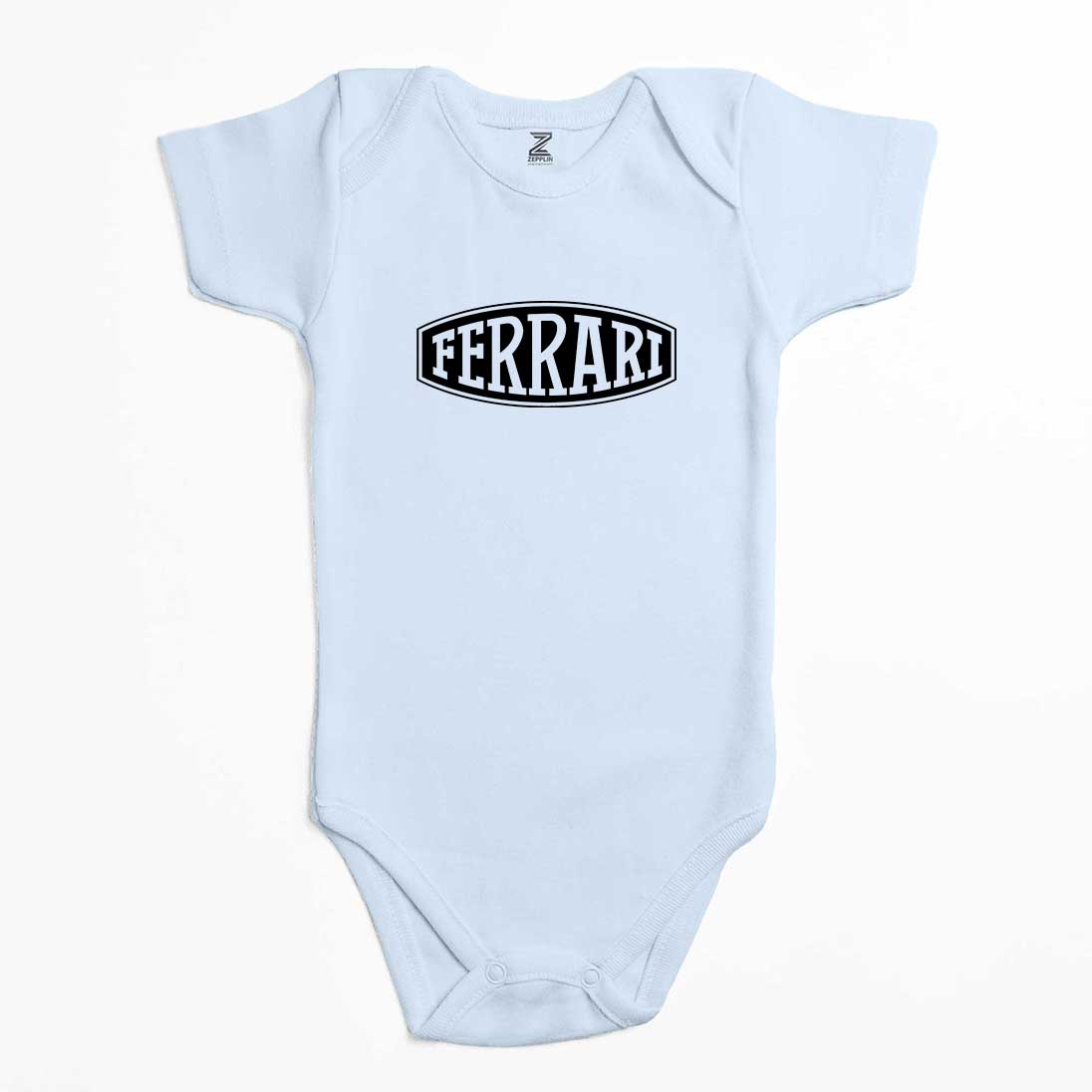 Ferrari Logo Text Renkli Bebek Body Zıbın