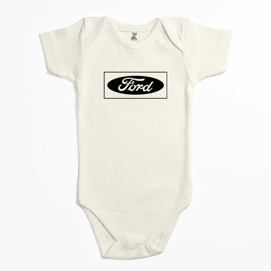 Ford Logo Black Renkli Bebek Body Zıbın