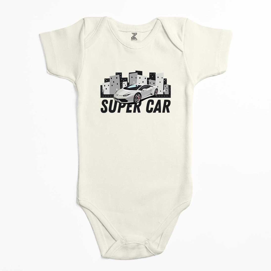 Süper Car Lamborghini Renkli Bebek Body Zıbın