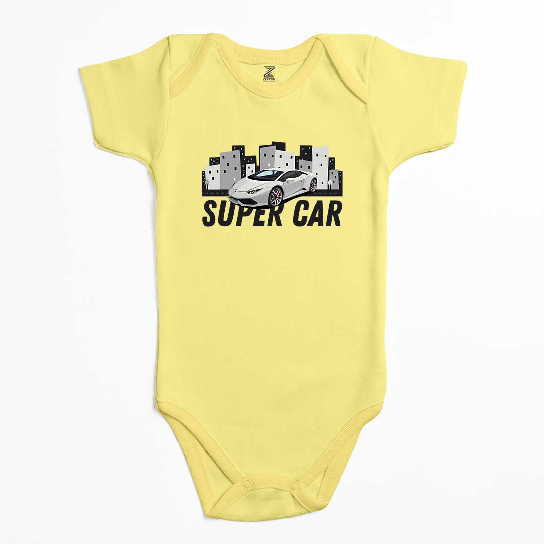 Süper Car Lamborghini Renkli Bebek Body Zıbın