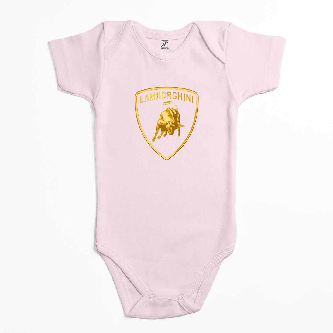 Lamborghini Gold Logo Renkli Bebek Body Zıbın