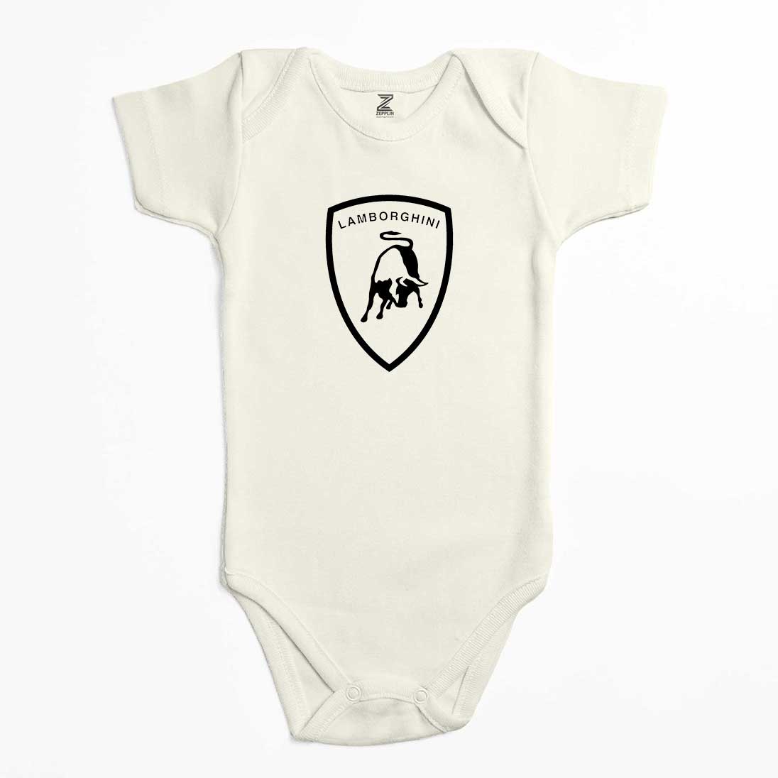 Lamborghini Logo Black Renkli Bebek Body Zıbın