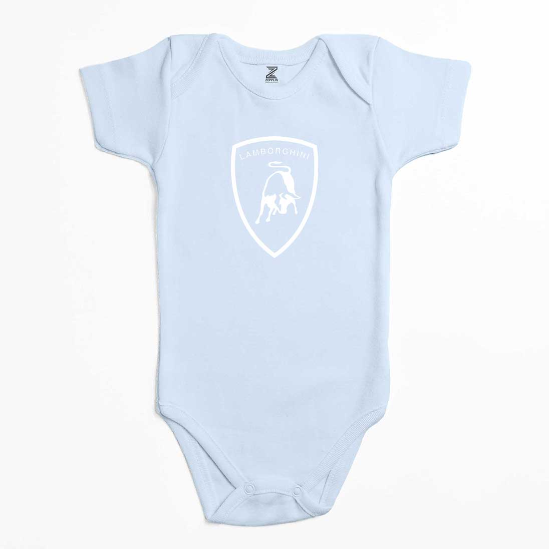 Lamborghini Logo White Renkli Bebek Body Zıbın