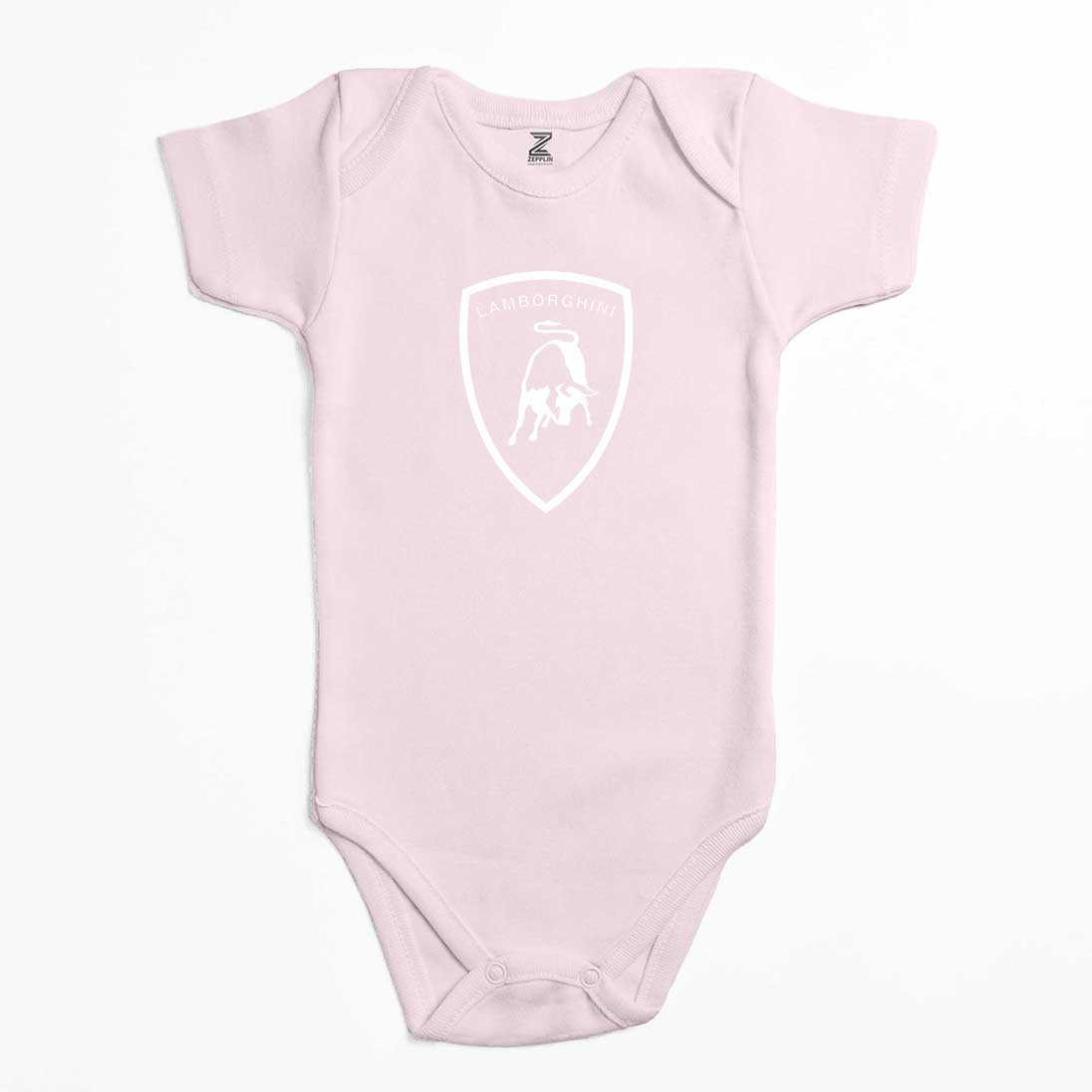Lamborghini Logo White Renkli Bebek Body Zıbın