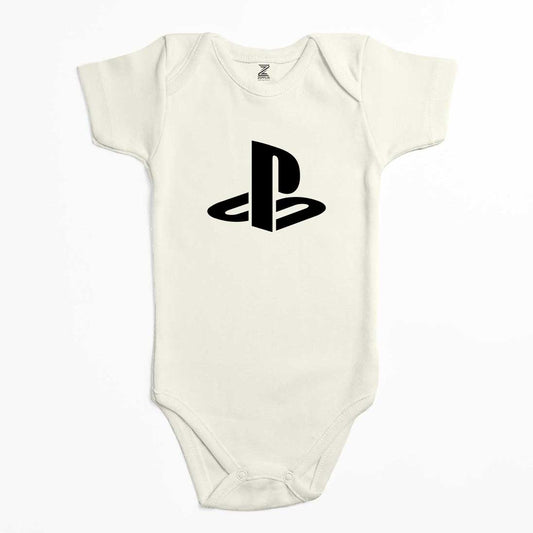 Playstation Logo Black Renkli Bebek Body Zıbın