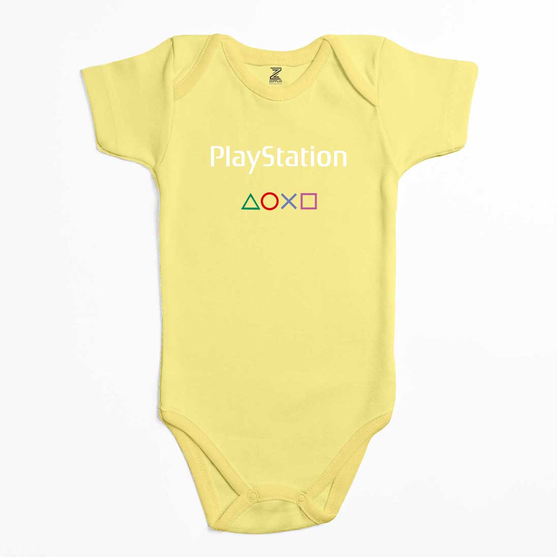 Playstation Text Consol Renkli Bebek Body Zıbın