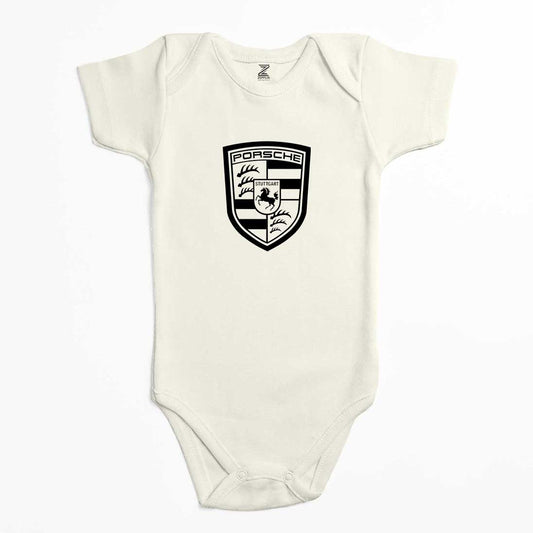 Porcshe Logo Black Renkli Bebek Body Zıbın