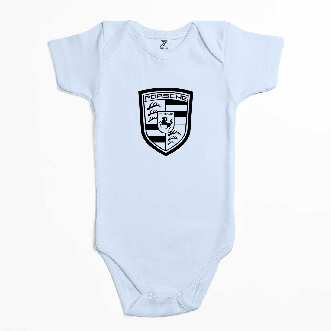 Porcshe Logo Black Renkli Bebek Body Zıbın