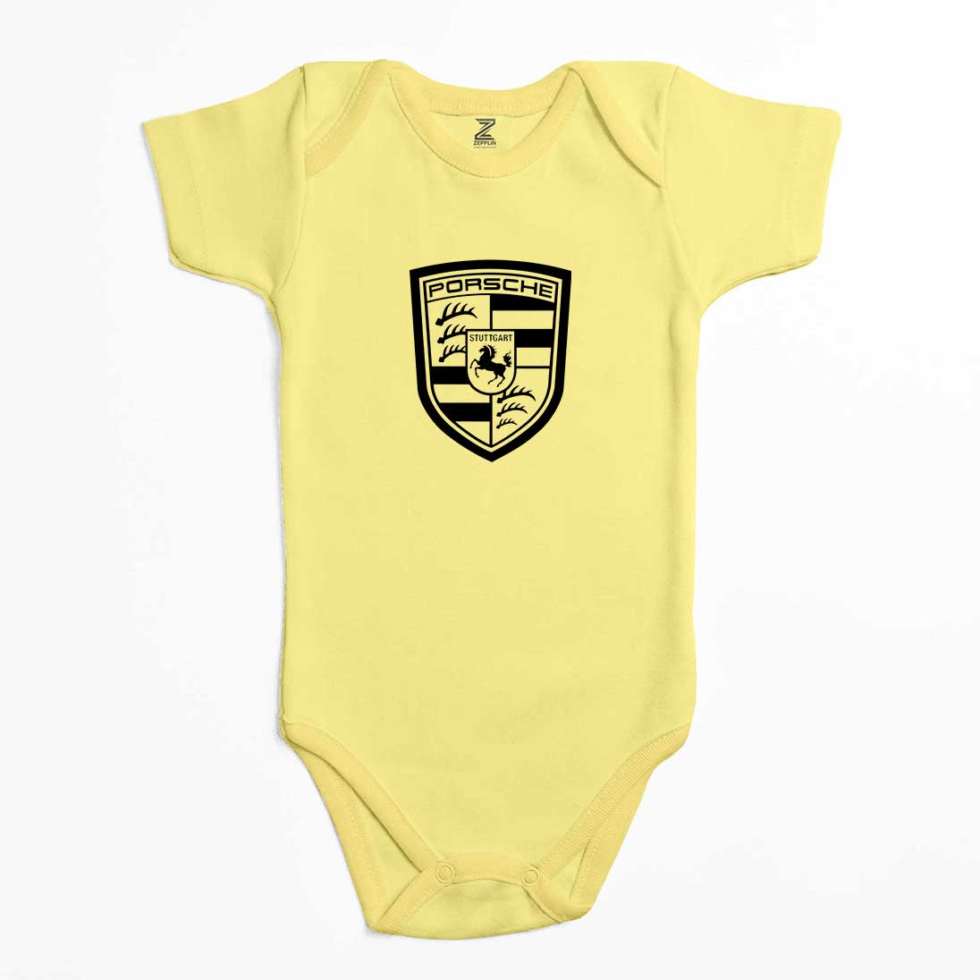 Porcshe Logo Black Renkli Bebek Body Zıbın