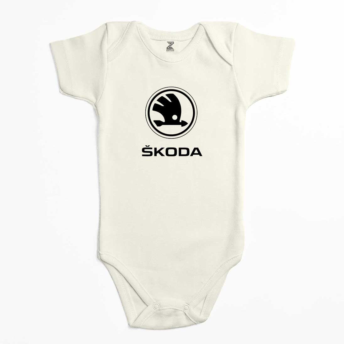 Skoda Logo Renkli Bebek Body Zıbın