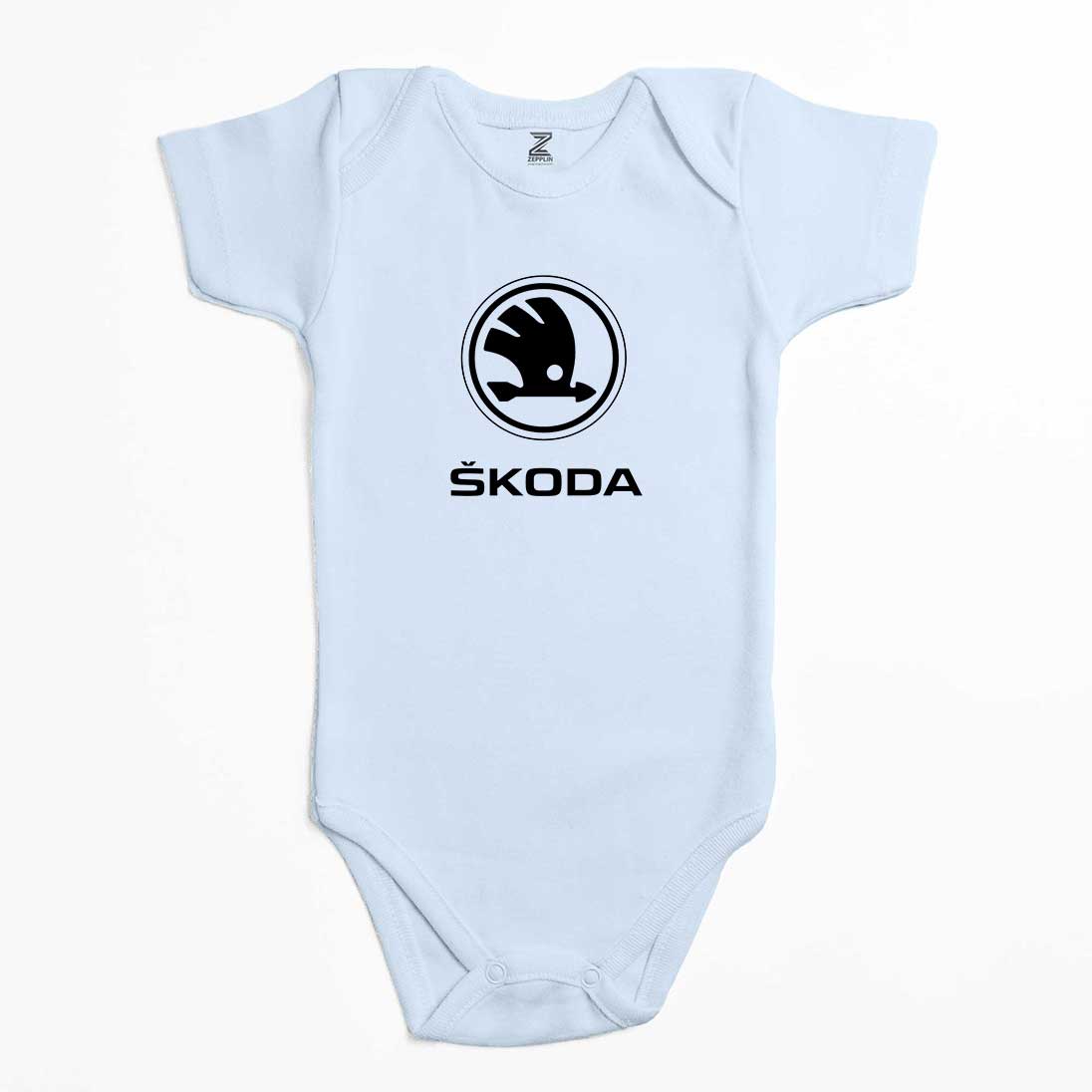 Skoda Logo Renkli Bebek Body Zıbın