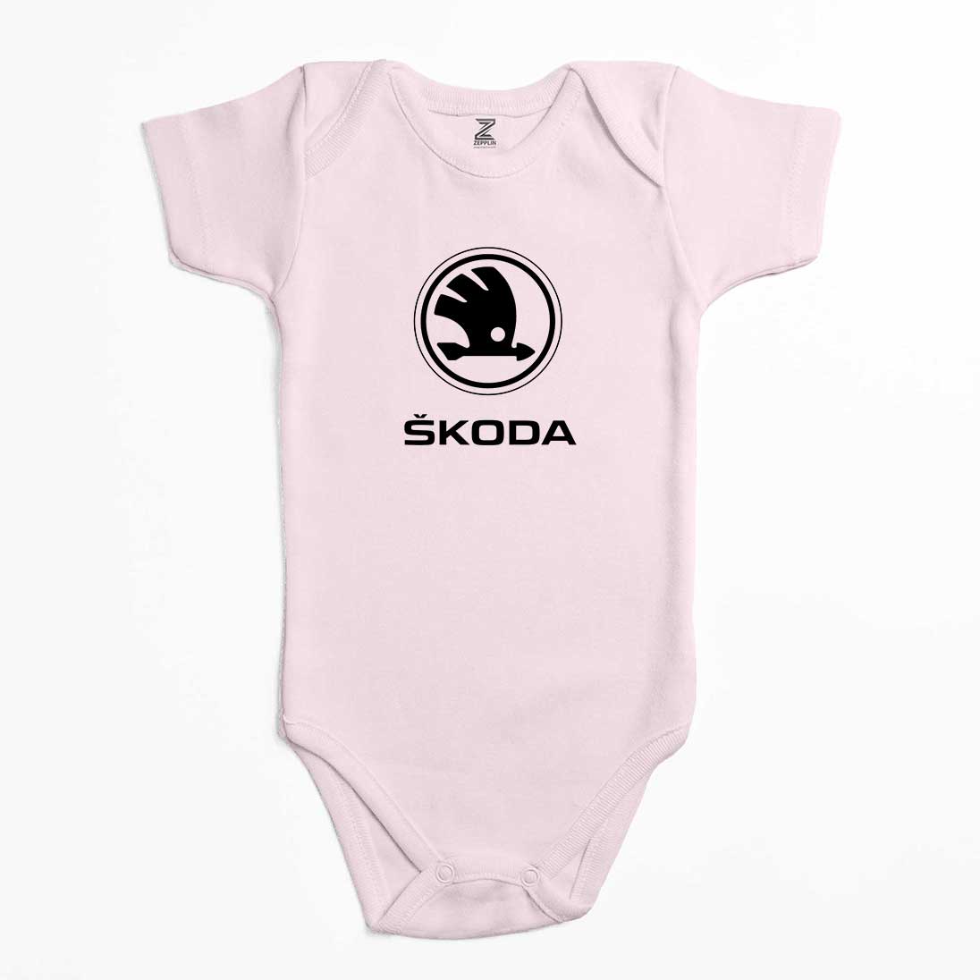 Skoda Logo Renkli Bebek Body Zıbın