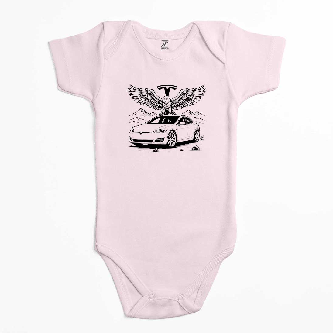 Tesla And Eagle Renkli Bebek Body Zıbın