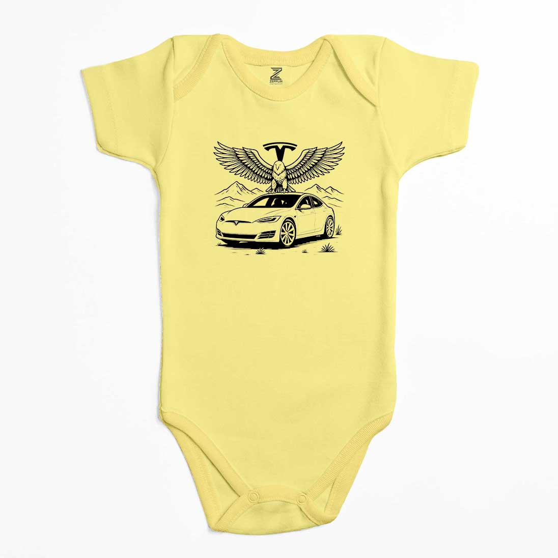 Tesla And Eagle Renkli Bebek Body Zıbın