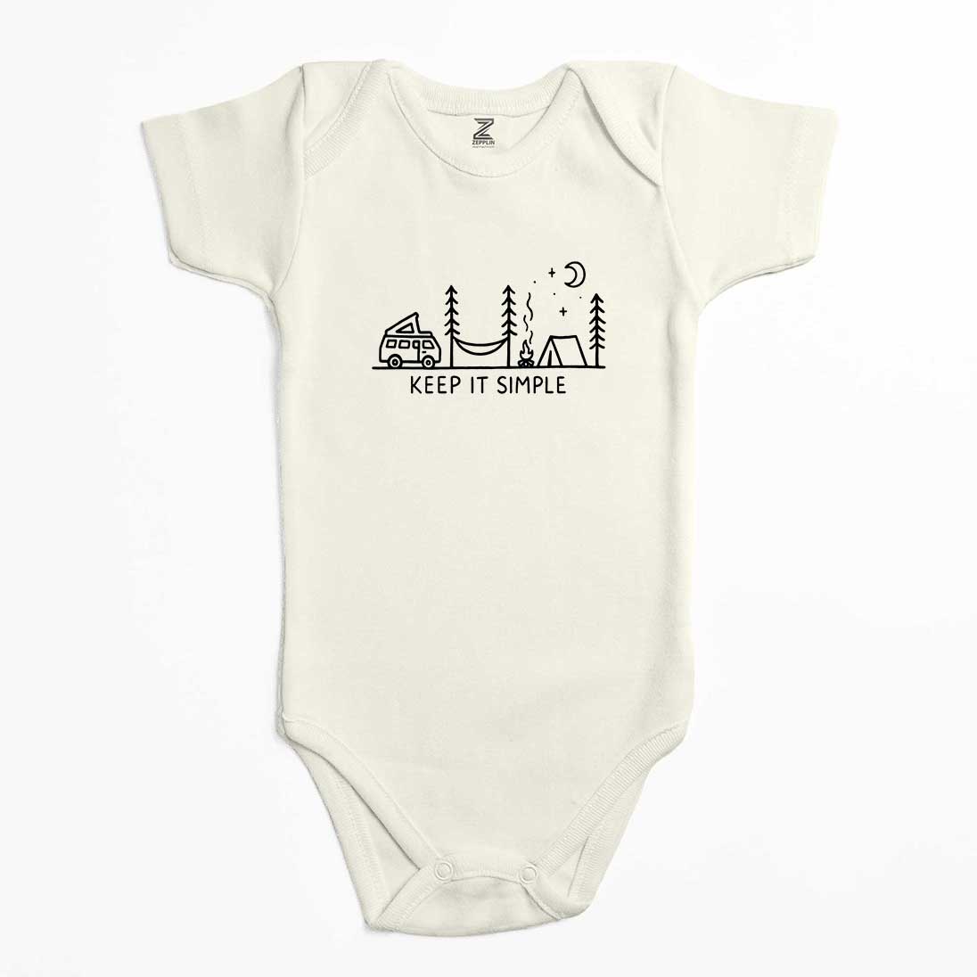 Keep it Simple Renkli Bebek Body Zıbın