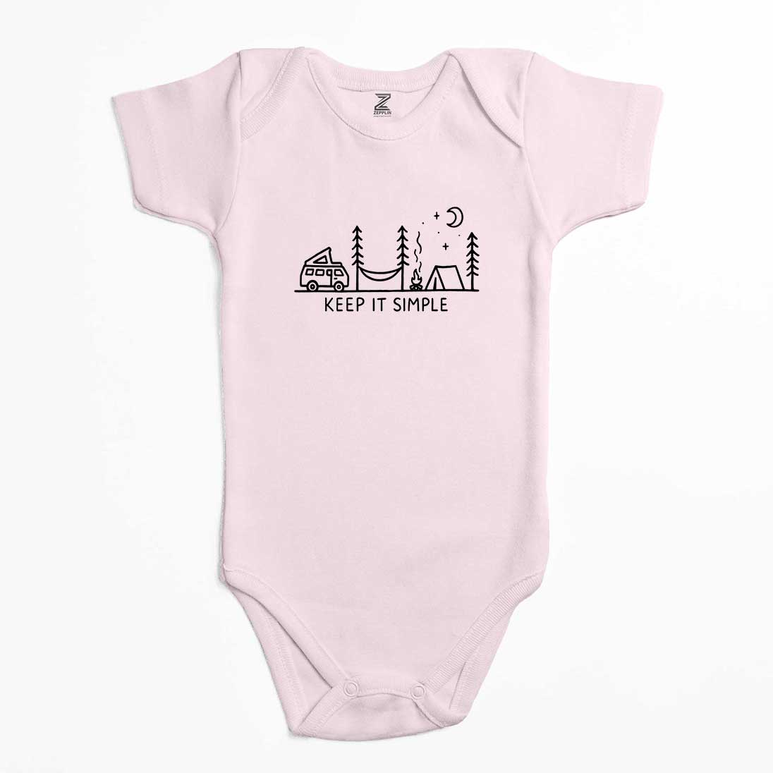 Keep it Simple Renkli Bebek Body Zıbın