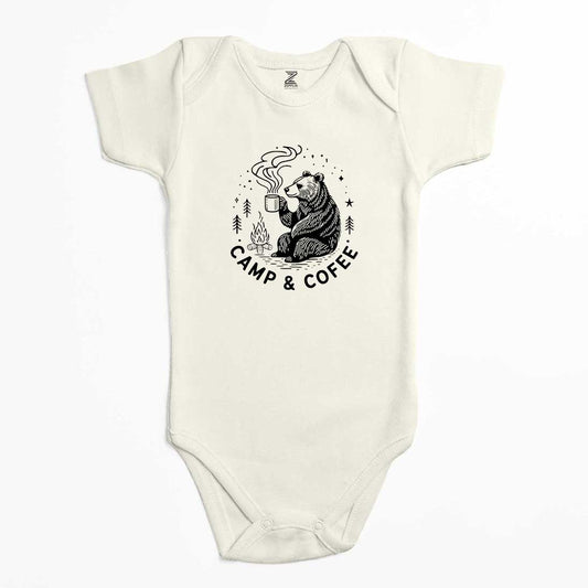 Camp Coffe Bear Renkli Bebek Body Zıbın