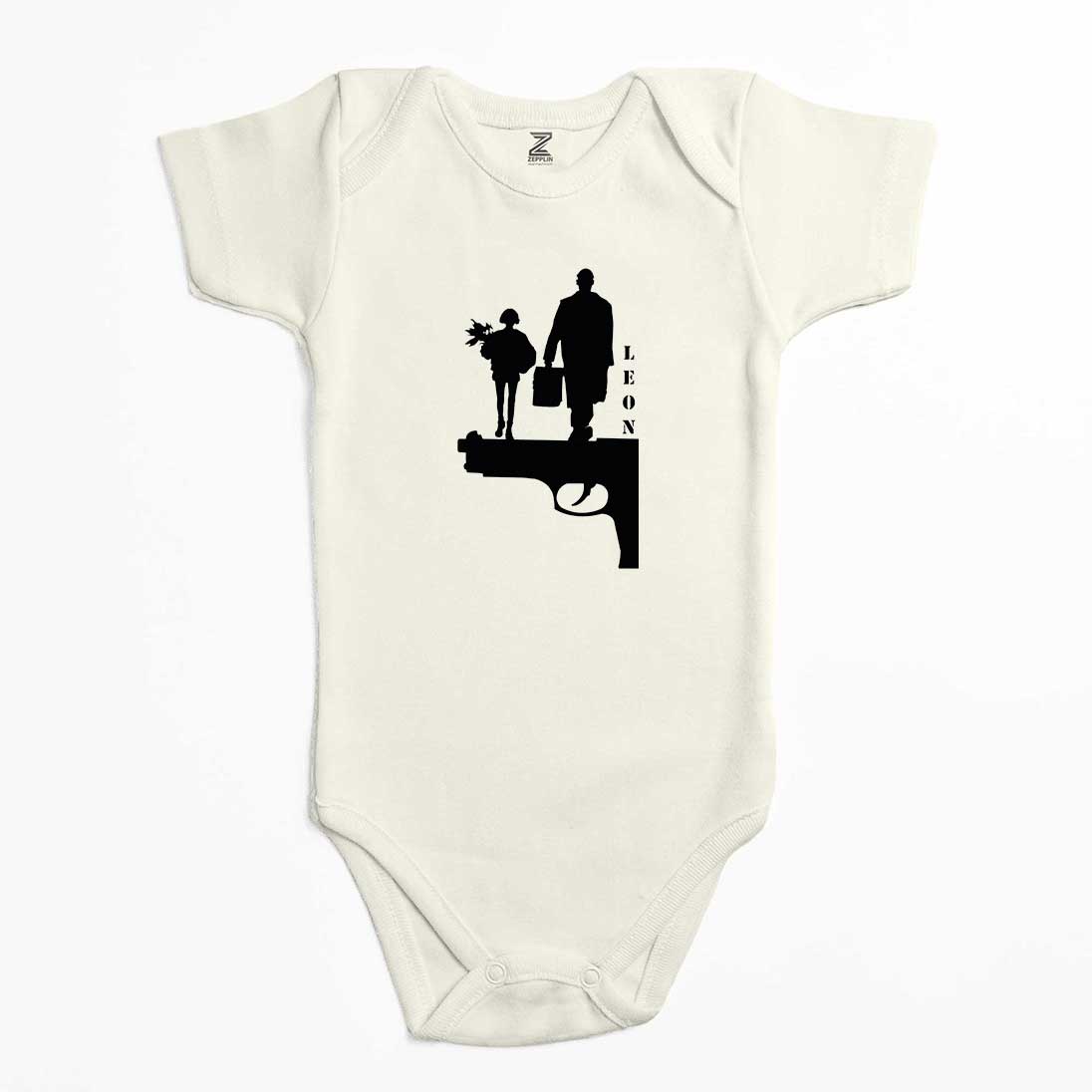Leon Gun Silüet Renkli Bebek Body Zıbın