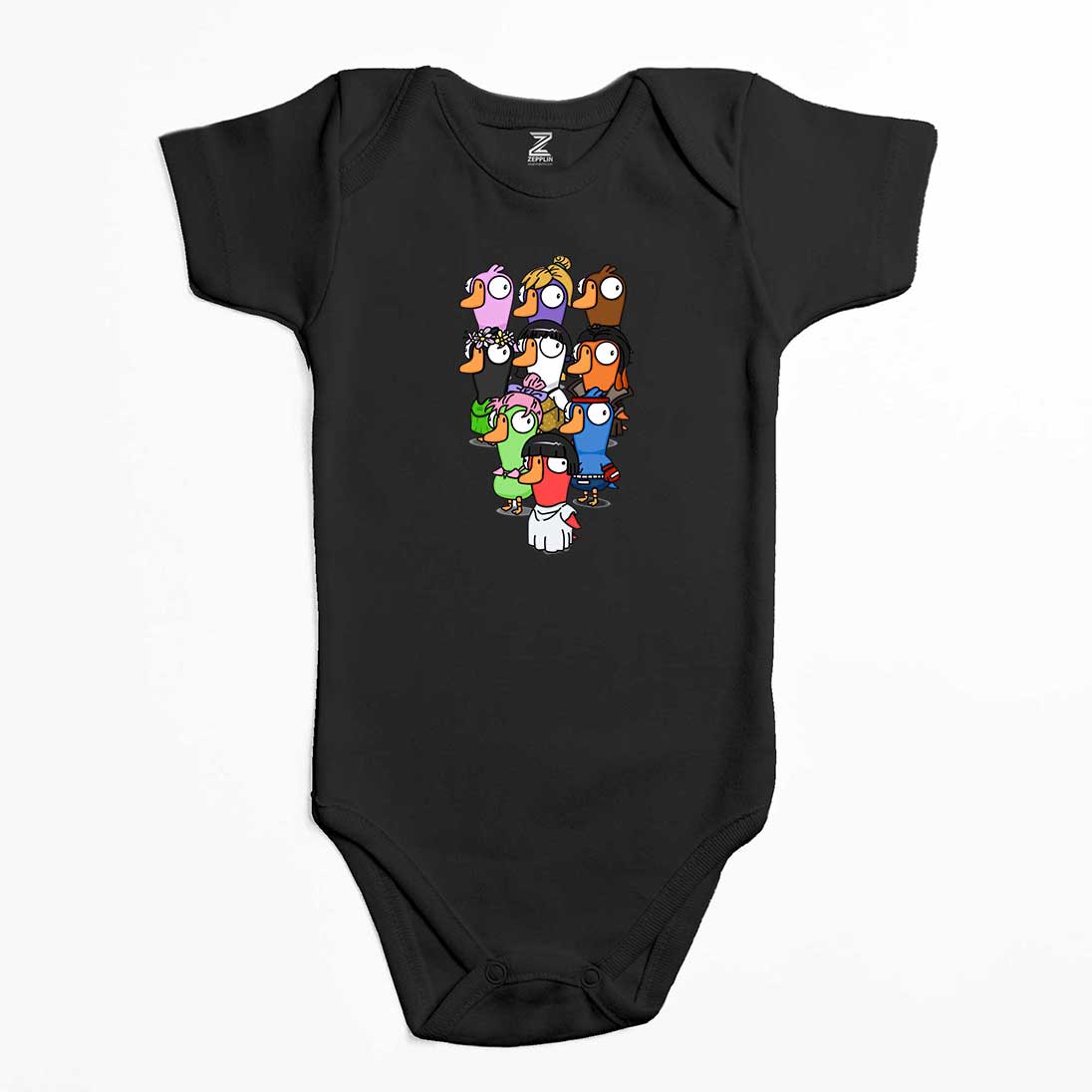 Goose Goose Duck Karakter Renkli Bebek Body Zıbın