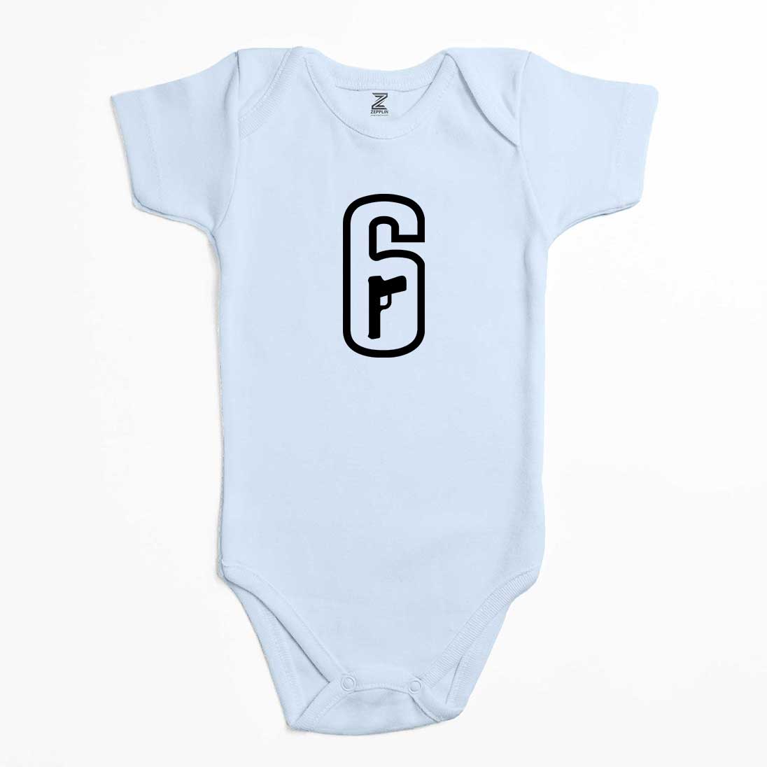 Rainbow Six Amblem Renkli Bebek Body Zıbın