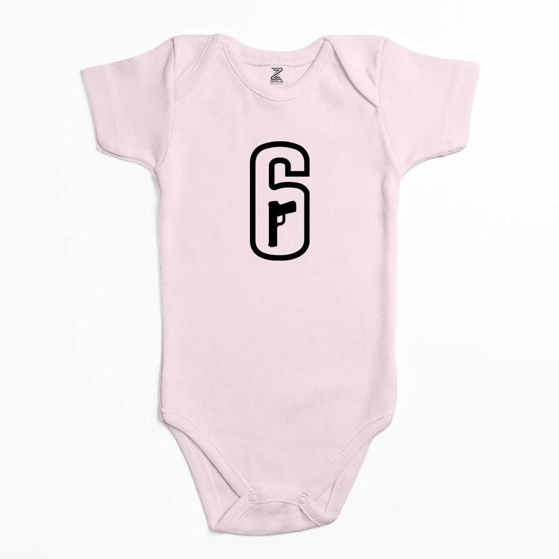 Rainbow Six Amblem Renkli Bebek Body Zıbın