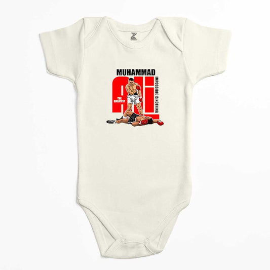 Muhammad Ali The Greatest Renkli Bebek Body Zıbın