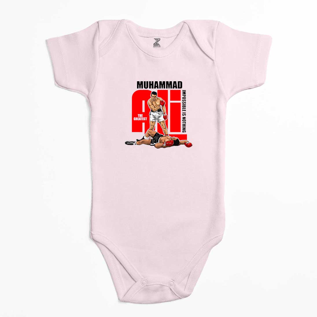 Muhammad Ali The Greatest Renkli Bebek Body Zıbın