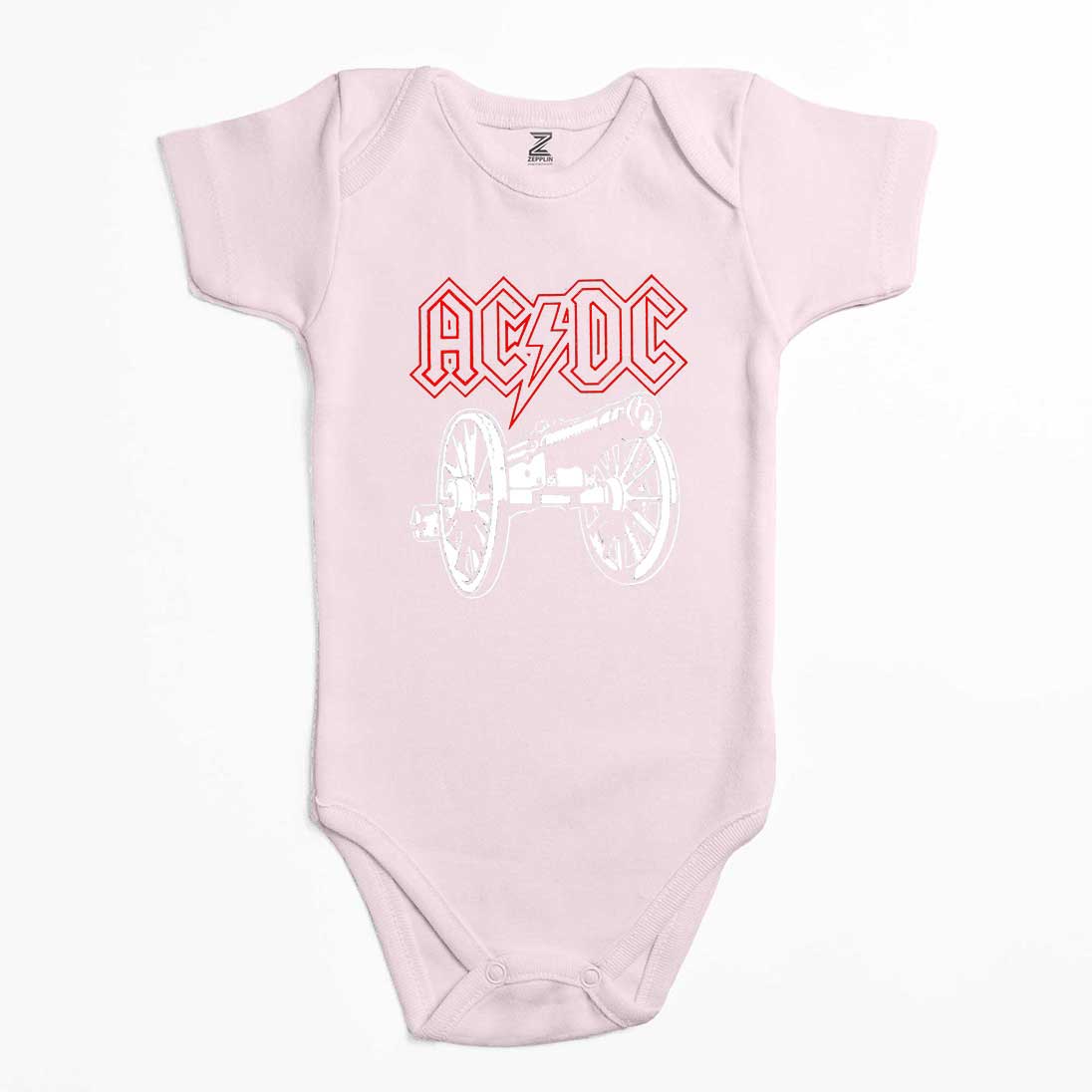 Ac Dc About Rock Cannon Renkli Bebek Body Zıbın